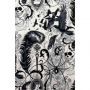 Tissu coton motif plume et tête de mort "Haunted House" - Blanc et  noir - Henry Alexander ® Alexander HENRY Fabrics ® - Tissus 
