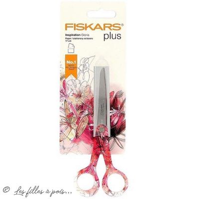 Ciseaux Fiskars ® classic universels Inspiration Gloria motif fleuri - 17cm Fiskars ® - Ciseaux et outils de coupe - 1
