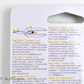 Tesoura Fiskars Easy action Soft grip - 13cm Fiskars : ciseaux couture, cutters rotatifs et outils créatifs - 5