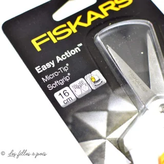 Ciseaux Fiskars Easy Action SoftGrip – 13 cm – Micro-Tip – Ambidextres Fiskars : ciseaux couture, cutters rotatifs et outils cré