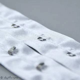 Agrafes sur bande satin – 20 mm – Blanc ou noir – Vendues au mètre Tissus et mercerie créative – Nos sélections sans marque - 2