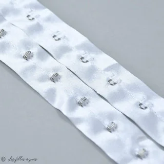 Agrafes sur bande satin – 20 mm – Blanc ou noir – Vendues au mètre Tissus et mercerie créative – Nos sélections sans marque - 4