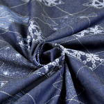 Tissu coton denim  motif losange "Denim Prints" - Bleu jean - Oekotex ® - AGF ® Art Gallery Fabrics ® - Tissus - 4