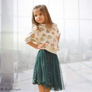 Tissu jersey coton motif arc-en-ciel "Over the rainbow" - Multicolore - Oeko-Tex ® Family Fabrics ® - 11