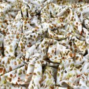 Tissu french terry coton motif tâche "Palette" - Blanc et tons marrons - Oeko-Tex ® Family Fabrics ® - Tissus oekotex - 4
