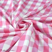 Tissu jersey coton vichy "Boxes Pink" - Vintage In My Heart - Oeko-Tex ® Vintage In My Heart ® - Tissus BIO - 2