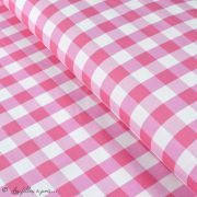 Tissu jersey coton vichy "Boxes Pink" - Vintage In My Heart - Oeko-Tex ® Vintage In My Heart ® - Tissus BIO - 1