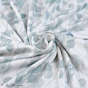 Tissu jersey coton motif animaux volant "Fliegende Tiere" - Blanc et bleu - Bio - Lillestoff ® Lillestoff ® - Tissus Bio - 2