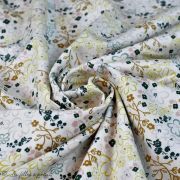 Tissu popeline de coton motif fleurs "Sparkler Fusion" - Ecru - Oekotex - AGF ® Art Gallery Fabrics ® - Tissus - 2