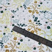 Tissu popeline de coton motif fleurs "Sparkler Fusion" - Ecru - Oekotex - AGF ® Art Gallery Fabrics ® - Tissus - 5