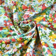 Tissu popeline de coton motif fleurs "Lavish" esprit Liberty - Multicolore - Oekotex - AGF ® Art Gallery Fabrics ® - Tissus - 2