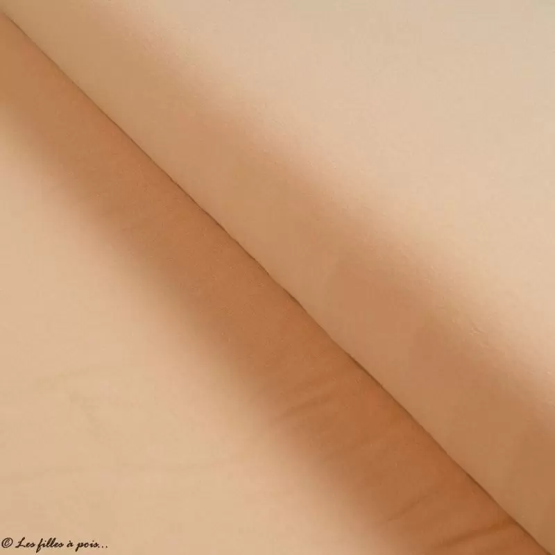 Tissu jersey coton "Ivory" - Nude - Oeko-Tex ® Family Fabrics ® - Tissus oekotex - 1