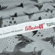 Tissu jersey coton motif chauve souris "Dracoline" - Gris - Bio - Lillestoff ® Lillestoff ® - Tissus Bio - 8