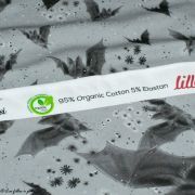 Tissu jersey coton motif chauve souris "Dracoline" - Gris - Bio - Lillestoff ® Lillestoff ® - Tissus Bio - 7