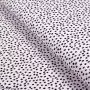 Tissu jersey coton motif pois grain de chocolat "Choc Seed" - Rosé et noir - Bio - Lillestoff ® Lillestoff ® - Tissus Bio - 1