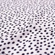 Tissu jersey coton motif pois grain de chocolat "Choc Seed" - Rosé et noir - Bio - Lillestoff ® Lillestoff ® - Tissus Bio - 2