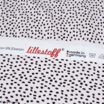 Tissu jersey coton motif pois grain de chocolat "Choc Seed" - Rosé et noir - Bio - Lillestoff ® Lillestoff ® - Tissus Bio - 5