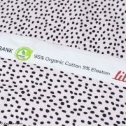 Tissu jersey coton motif pois grain de chocolat "Choc Seed" - Rosé et noir - Bio - Lillestoff ® Lillestoff ® - Tissus Bio - 6
