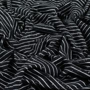 Tissu jersey motif rayures - Noir et blanc - Oeko-Tex ® - Stenzo Textiles ® Stenzo Textiles ® - Tissus Oekotex - 4