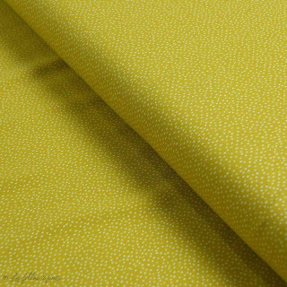 Tissu jersey motif pois - Ocre et blanc - Oeko-Tex ® - Stenzo Textiles ® Stenzo Textiles ® - Tissus Oekotex - 1