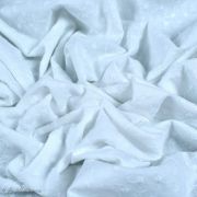 Tissu coton Broderie anglaise motif texturé - Blanc Autres marques - Tissus et mercerie - 4