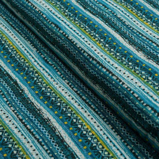 Tissu jersey "Legendary" - Ocre et pétrole - AGF ® Art Gallery Fabrics ® - Tissus - 1