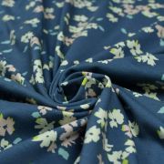 Tissu jersey motif fleurs "Mayfair" de Amy Sinibaldi - Bleu gris- Oekotex - AGF ® Art Gallery Fabrics ® - Tissus - 2