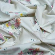 Tissu popeline de coton motif fillettes "Daydream" de Patty Basemi  - Rose - Oekotex - AGF ® Art Gallery Fabrics ® - Tissus - 4