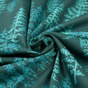 Tissu coton motif arbres "Fusion Foresta" - Tons vert - Oekotex ® - AGF ® Art Gallery Fabrics ® - Tissus - 2