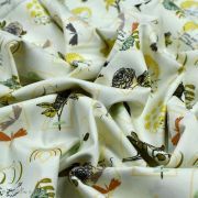 Tissu coton motif MAC et couture "Her et History" - Ecru et vert - Oekotex ® - AGF ® Art Gallery Fabrics ® - Tissus - 4