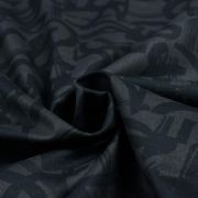 Tissu coton motif géométrique "In Bloom" - Noir - Oekotex ® - Cotton and Steel ® Cotton + Steel Fabrics ® - Tissus - 2