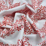 Tissu coton motif fleurs "Trinkets Fusion" - Rouge et écru - AGF ® Art Gallery Fabrics ® - Tissus - 5