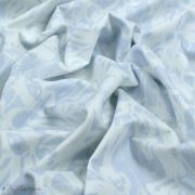 Tissu coton motif fleur "Panorama Cloud" - Blanc et gris - AGF ® Art Gallery Fabrics ® - Tissus - 4