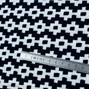 Tissu coton motif géométrique "Capsules Pacha" - Noir et blanc - Oekotex ® - AGF ® Art Gallery Fabrics ® - Tissus - 5