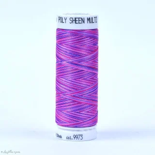à broder Fio multicolorido Polysheen 200m - Mettler - violeta 9973 Mettler : fils à coudre, broder et surjeter de qualité - 1