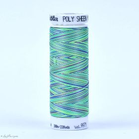 Fil à broder multicolore Polysheen 200m - Mettler ® - vert 9971 METTLER ® - Fils à coudre et à broder - 1