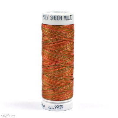 Fil à broder multicolore Polysheen 200m - Mettler ® - orange 9939 METTLER ® - Fils à coudre et à broder - 1