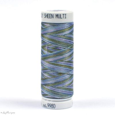 Fil à broder multicolore Polysheen 200m - Mettler ® - bleu 9980 METTLER ® - Fils à coudre et à broder - 1