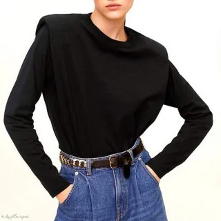 Épaulettes En Mousse Pour Vêtements - 8 Paires Amovibles, Noir Et Blanc, Pour épaules Hautes/basses
