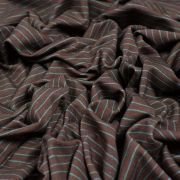 Tissu jersey motif rayures - Marron et bleu - Oeko-Tex ® - Stenzo Textiles ® Stenzo Textiles ® - Tissus Oekotex - 3