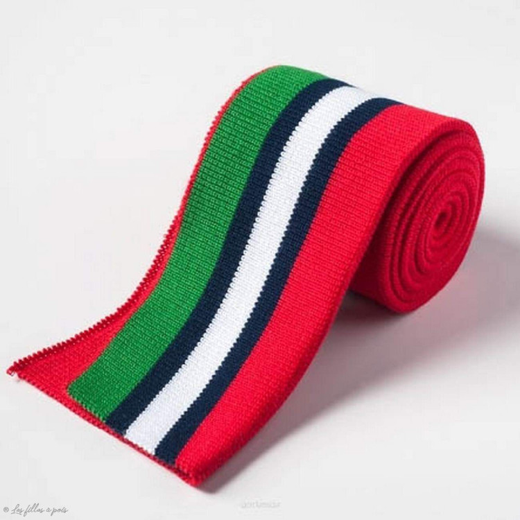 Risca dupla com nervuras - vermelho, verde, branco e preto Autres marques - Tissus et mercerie - 1 Risca dupla com nervuras - vermelho, verde, branco e preto Autres marques - Tissus et mercerie - 1