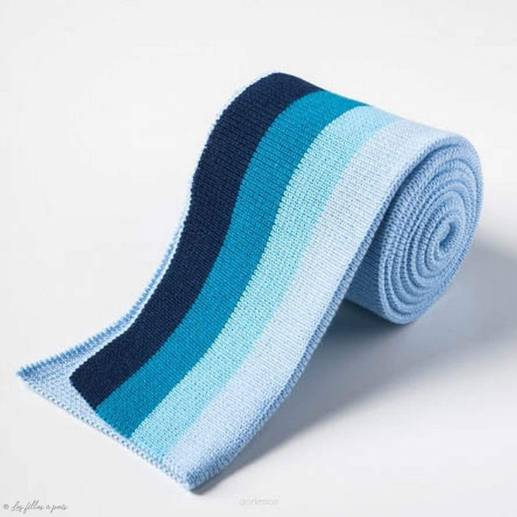 Doble raya acanalada - Tonos azules Autres marques - Tissus et mercerie - 1 Doble raya acanalada - Tonos azules Autres marques - Tissus et mercerie - 1