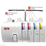 Surjeteuse 8707 - ALFA ALFA ® - Machines à coudre, à broder, à recouvrir et à surjeter - 4