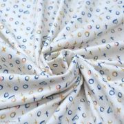 Tissu jersey motif coeur "Love Story" - Ecru et multicolore - Oekotex - AGF ® Art Gallery Fabrics ® - Tissus - 2
