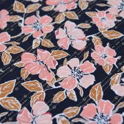 Tissu coton motif fleurs "Homebody" - Gris et terracotta - Oekotex - AGF ® Art Gallery Fabrics ® - Tissus - 3