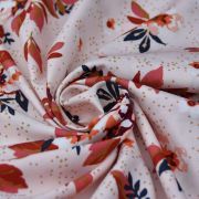 Tissu coton motif fleurs "Homebody" - Rose et terracotta - Oekotex - AGF ® Art Gallery Fabrics ® - Tissus - 3