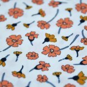 Tissu popeline de coton motif coquelicots "Homebody" - Tons oranges - Oekotex - AGF ® Art Gallery Fabrics ® - Tissus - 2