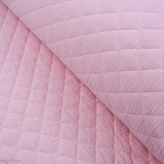 Coupon de tissu double gaze de coton matelassé - Rose - 120cm Tissus et mercerie créative – Nos sélections sans marque - 5