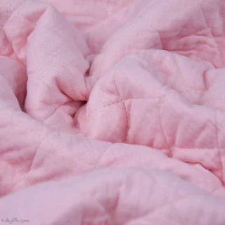 Coupon de tissu double gaze de coton matelassé - Rose - 120cm Tissus et mercerie créative – Nos sélections sans marque - 7
