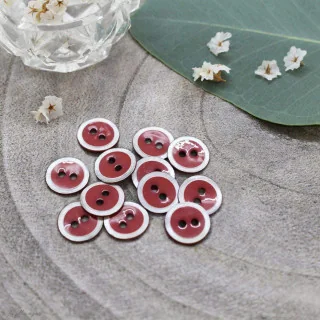 DESTOCK Bouton halo - Terracotta - Atelier brunette - Lot de 10 Atelier Brunette : tissus élégants et modernes - 2